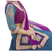 Triveni Magnificent Blue Colored Border Worked Net Jacquard Lehenga Choli